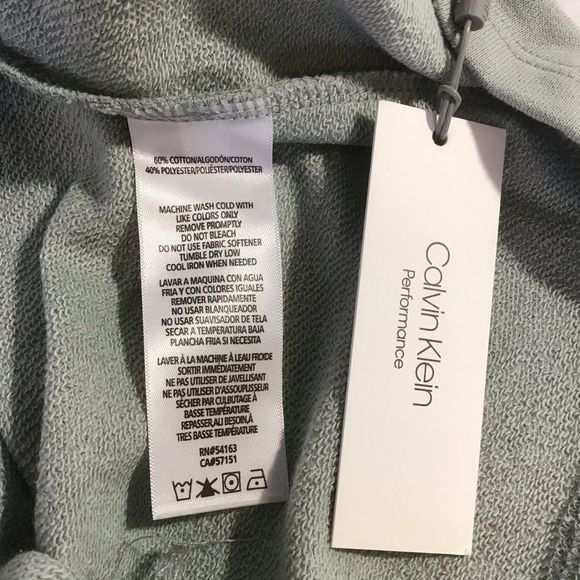 New Calvin Klein Boxy Cropped Logo Terry Hoodie - Picture 5 of 7